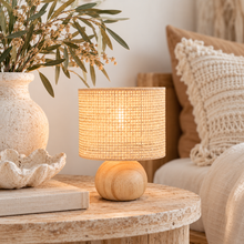 Luma Weave & Wood Table Lamp