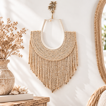 Indi Wood Beaded Wall Decor Necklace