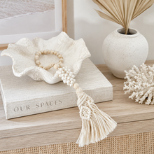 Ivy Shell and Macrame Beaded Coastal Tassel