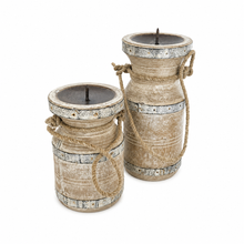 Rustic Coastal Candle Holders set