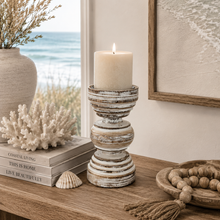 Nahla Distressed Rustic Candle Holder