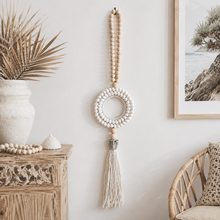 Liana Shell Halo White Wall Tassel Hanging