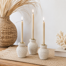 Maya Textured candle holder set