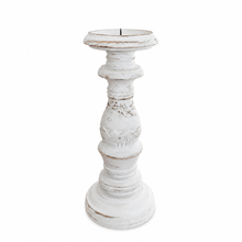 Luma White Candle Holder