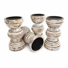 Nahla Distressed Rustic Candle Holder