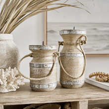 Rustic Coastal Candle Holders set