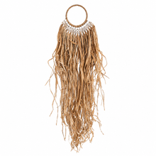 Kiana Raffia and Shell Wall Hanging