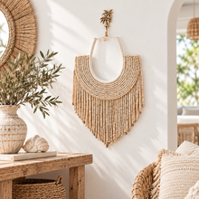 Indi Wood Beaded Wall Decor Necklace