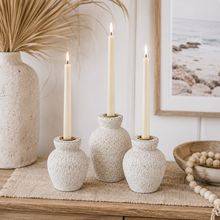 Maya Textured candle holder set