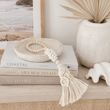 Ivy Shell and Macrame Beaded Coastal Tassel