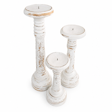 Liora Whitewash Candle Holder Set of 3