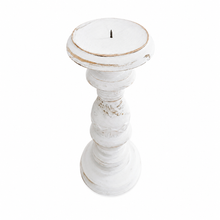 Luma White Candle Holder