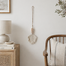 Zaya Shell & Macrame Leaf Tassel
