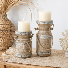Rustic Coastal Candle Holders set