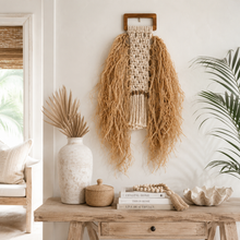 Makai Macrame and Raffia Wall Hanging