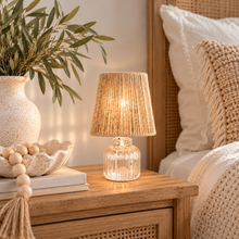 Salia Glass & Jute petite Lamp