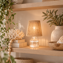 Salia Glass & Jute petite Lamp