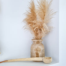 Vintage Indian wooden teak ladle spoons, Coastal Boho, bohemian, global home style decor