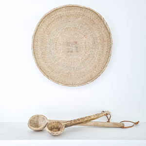 Natural binga baskets size medium. Handcrafted binga baskets. Coastal, Bohemian, boho home decor. Wall decor, hangings