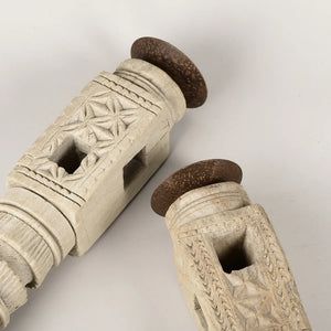 Indian Carved Candle Pillars